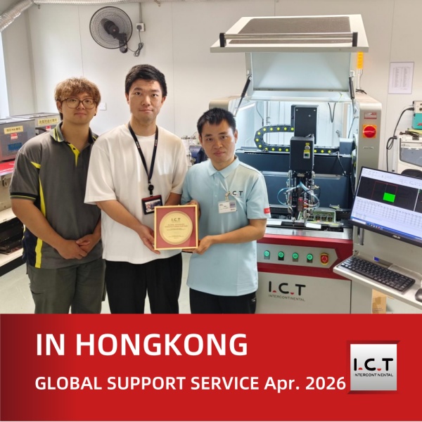 ICT Wereldwijde technische ondersteuning voor conforme coatingmachines in Hong Kong